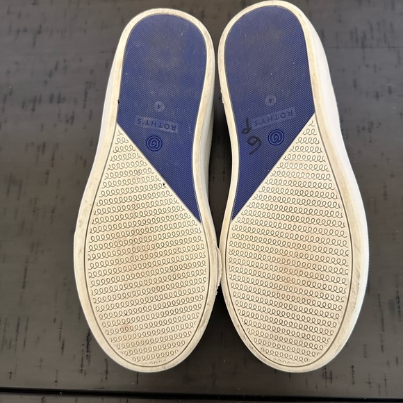 Rothy’s White Rainbow The Kids Sneaker - Picture 7 of 7